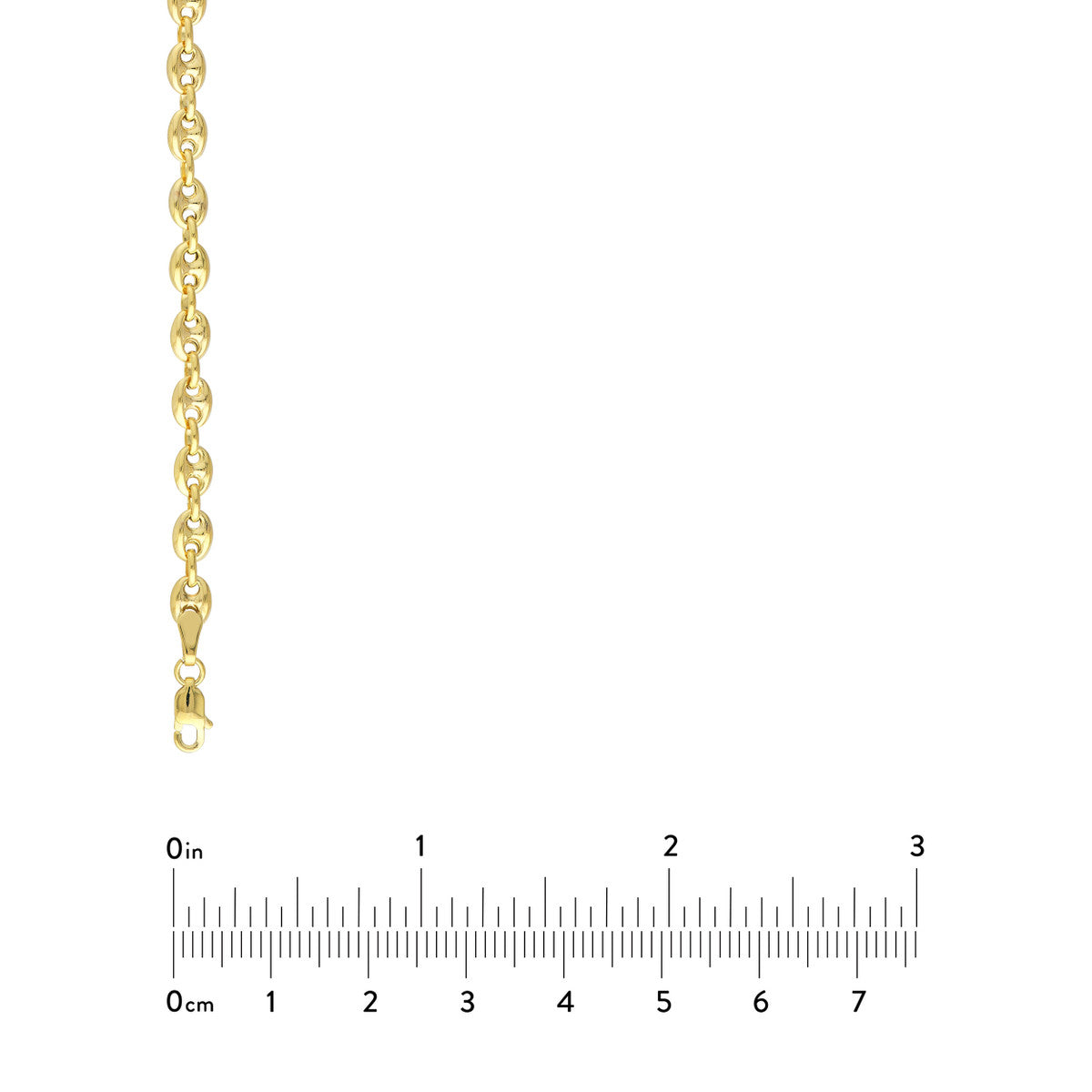 SAILOR Puffed Mariner Gold Chain 4.5mm