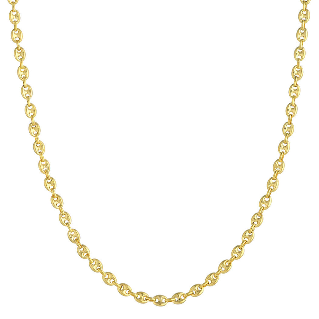 SAILOR Puffed Mariner Gold Chain 4.5mm