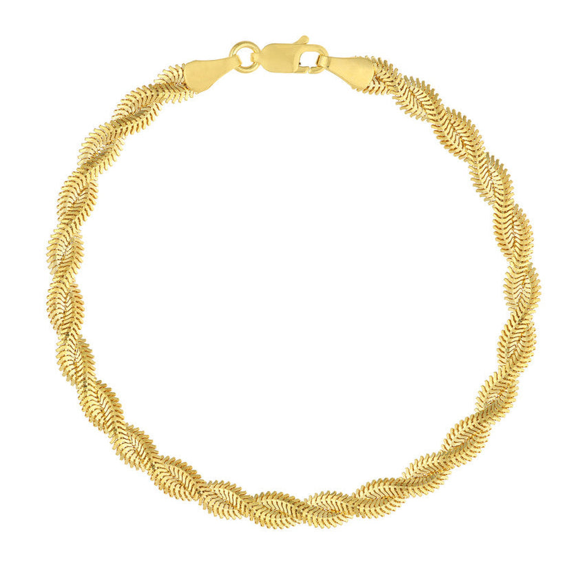 SNAKE Braided Chain Bracelet