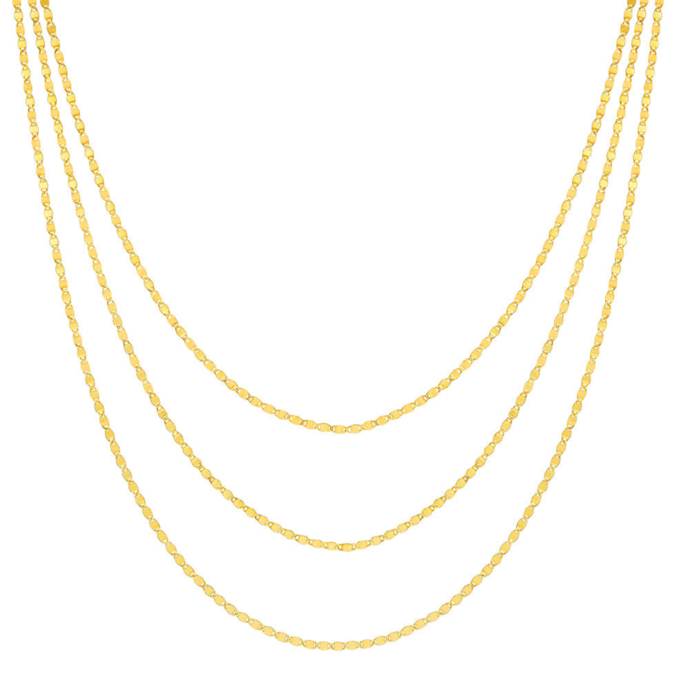 SHIMMER Triple Strand Necklace