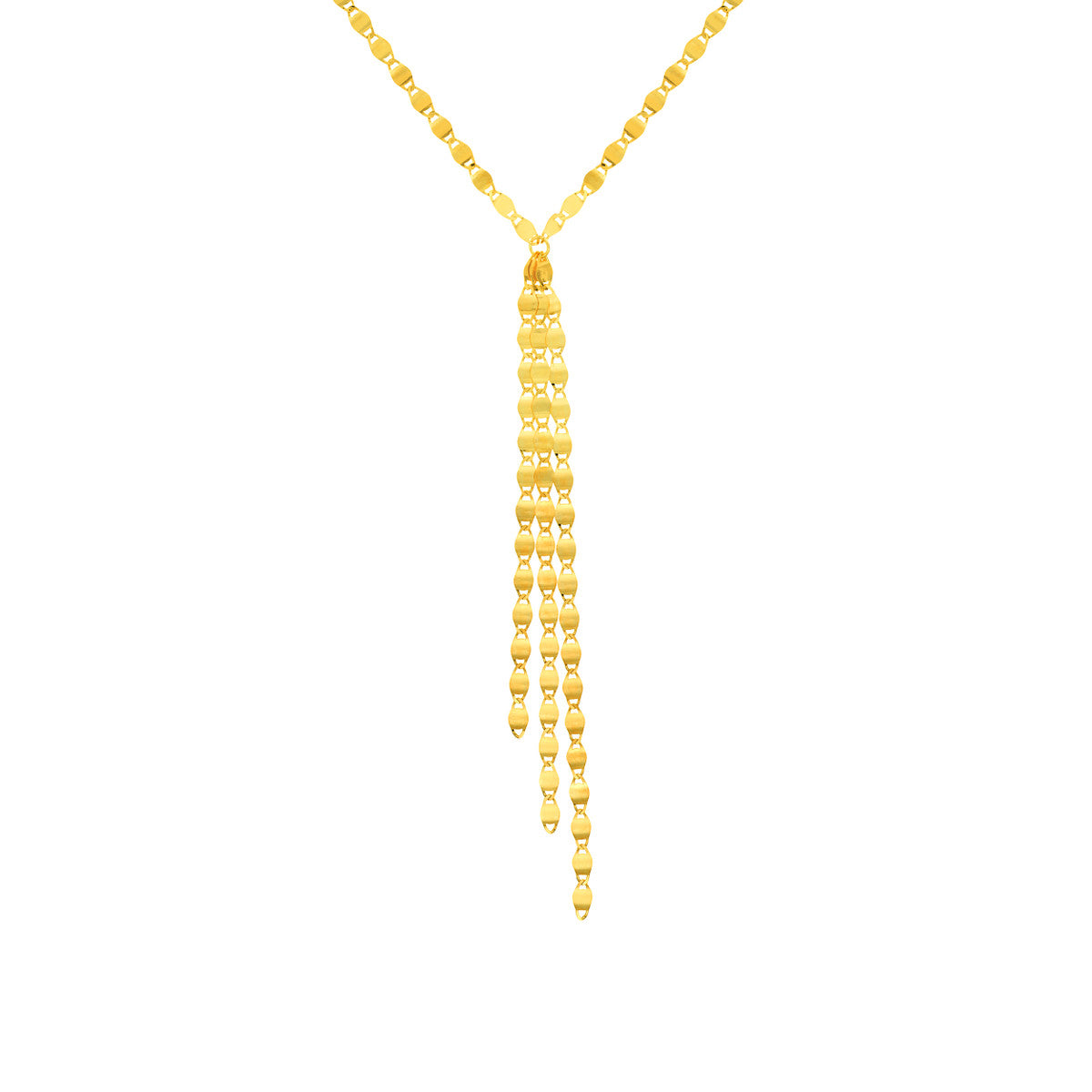 SHIMMER Two Strands with Dangle Necklace