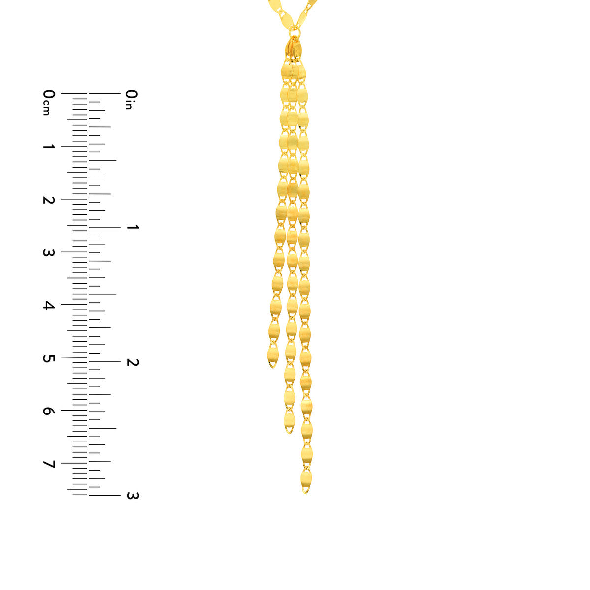 SHIMMER Two Strands with Dangle Necklace