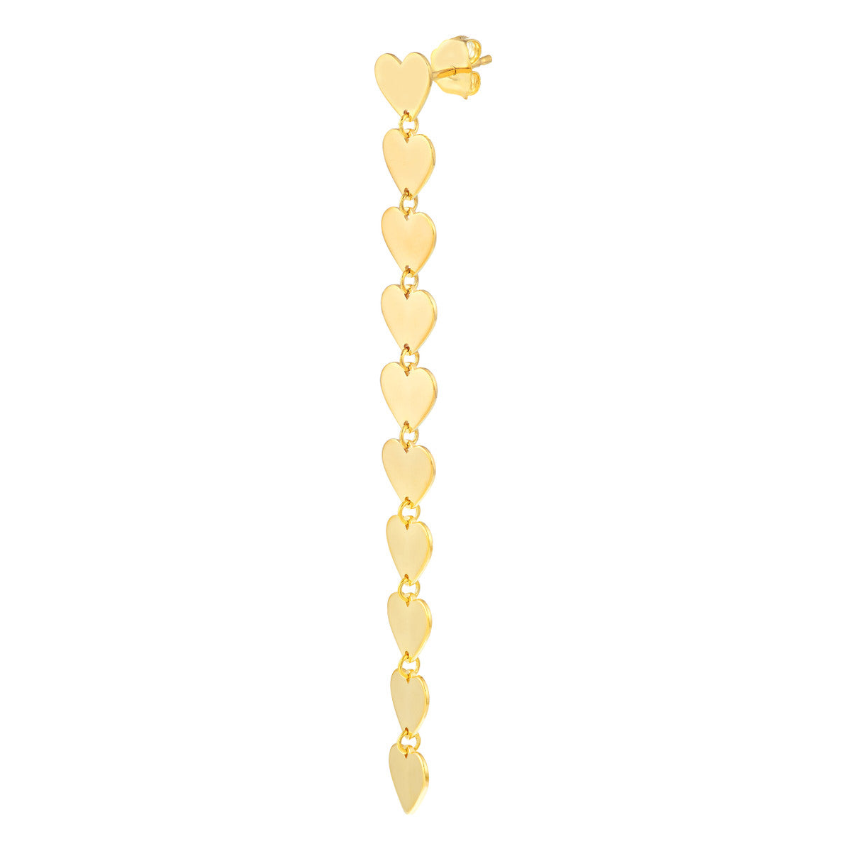 HEART Chain Line Earrings