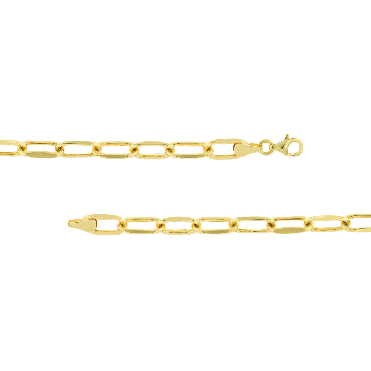 ID Bar Paper Clip Chain Bracelet