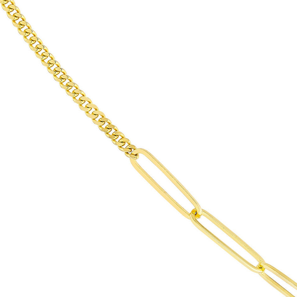 CHARMED Paper Clip + Curb Split Chain