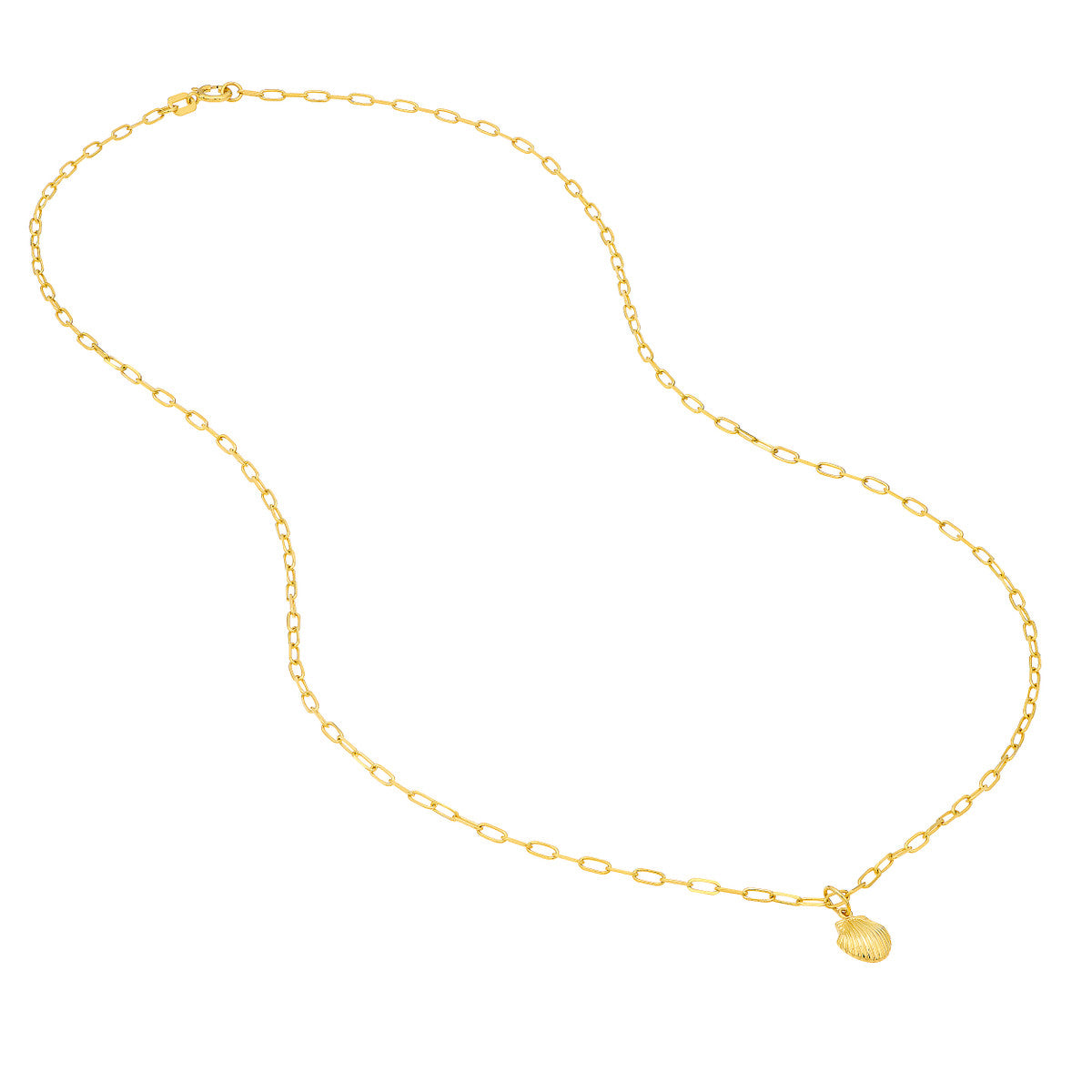 SEASHELL Mini Pendant on Paper Clip Chain