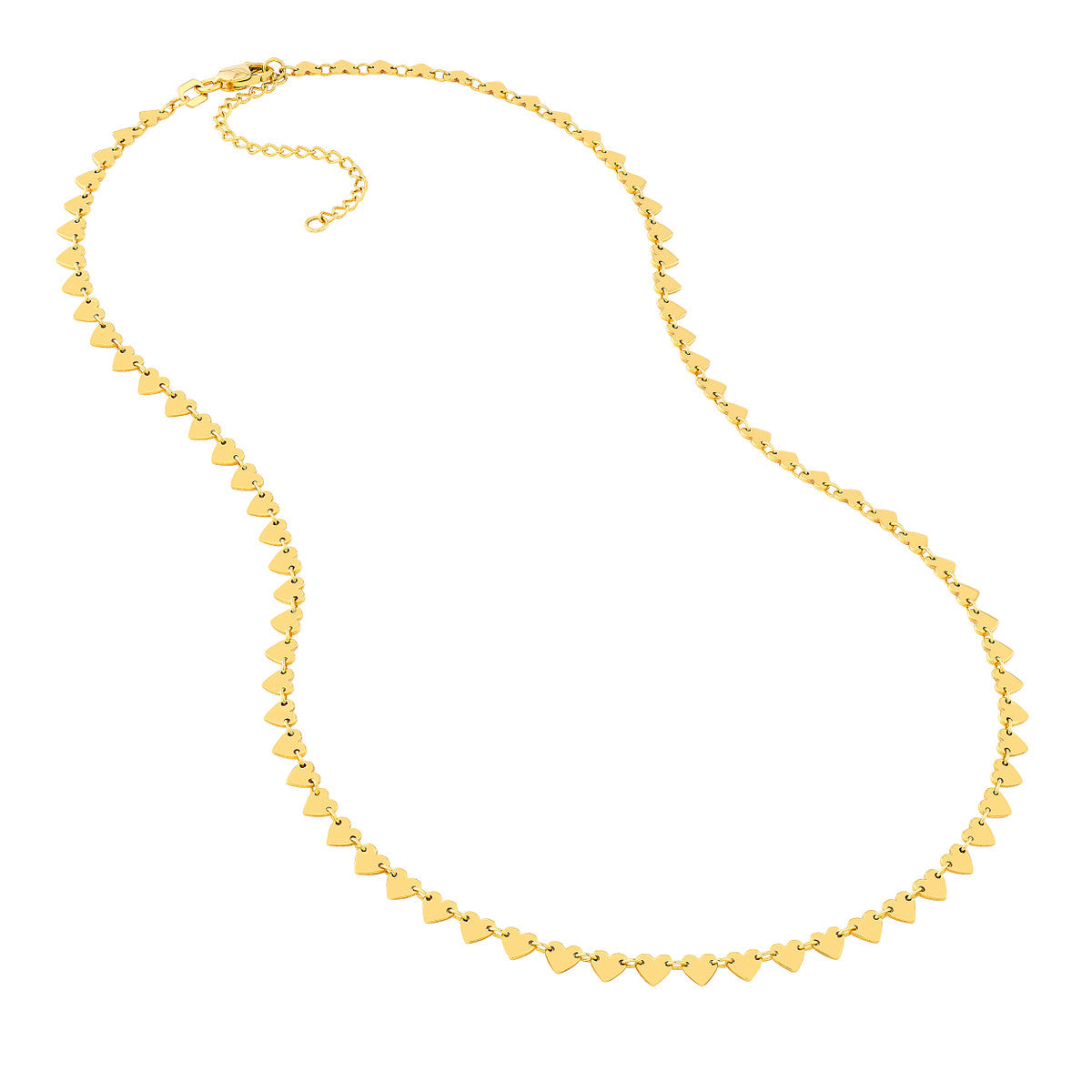 SHIMMER Heart Line Necklace