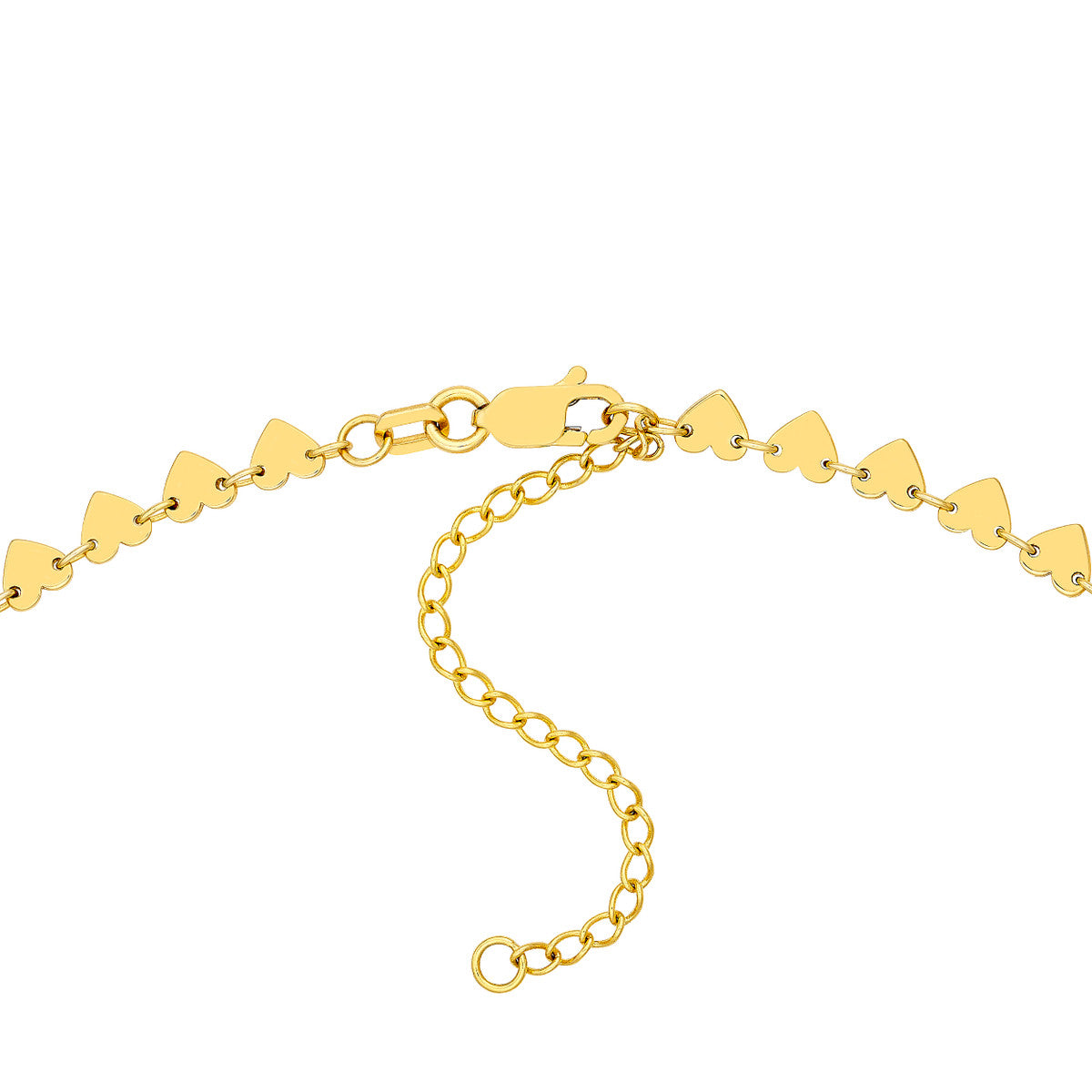 SHIMMER Heart Line Necklace