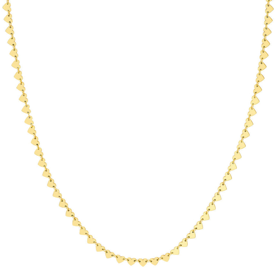 SHIMMER Heart Line Necklace