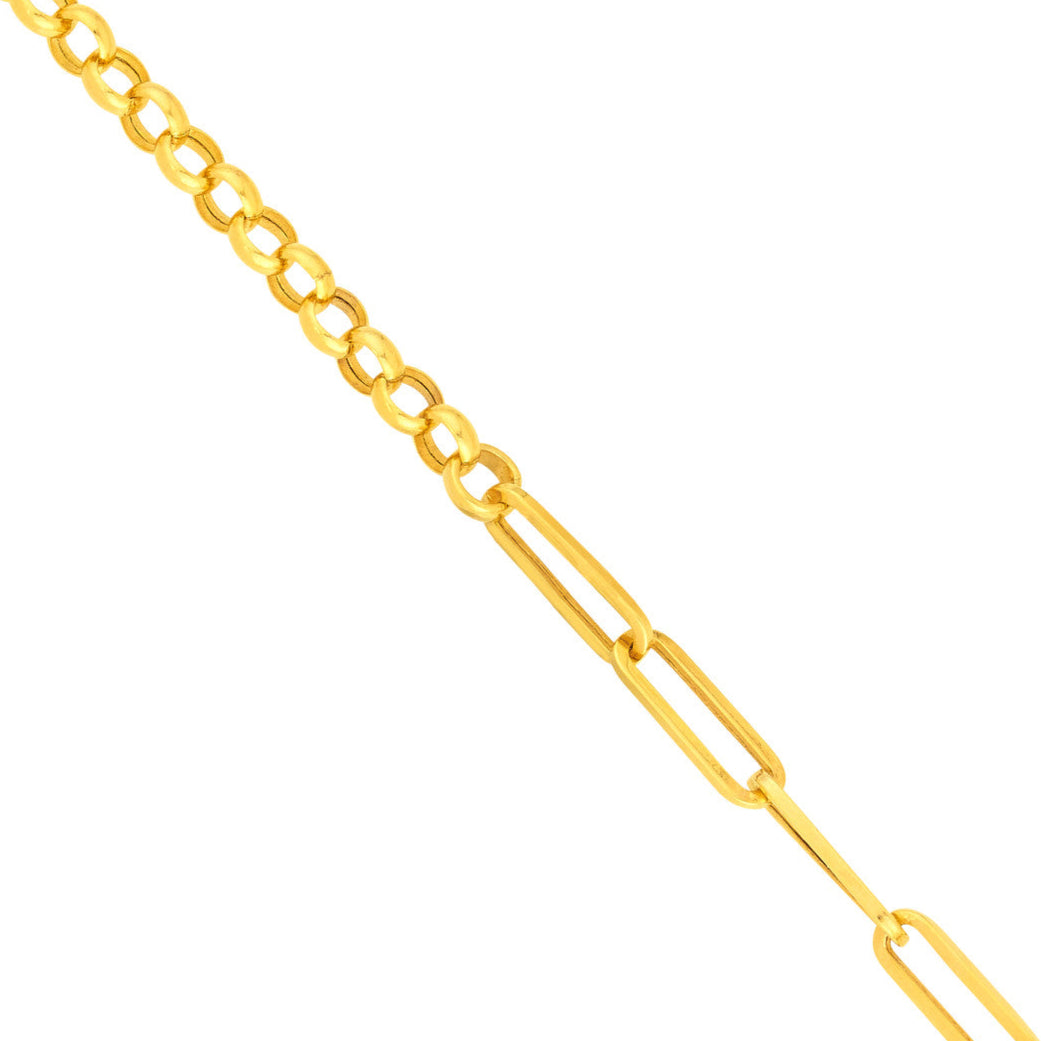CHARMED Paper Clip + Rolo Split Chain