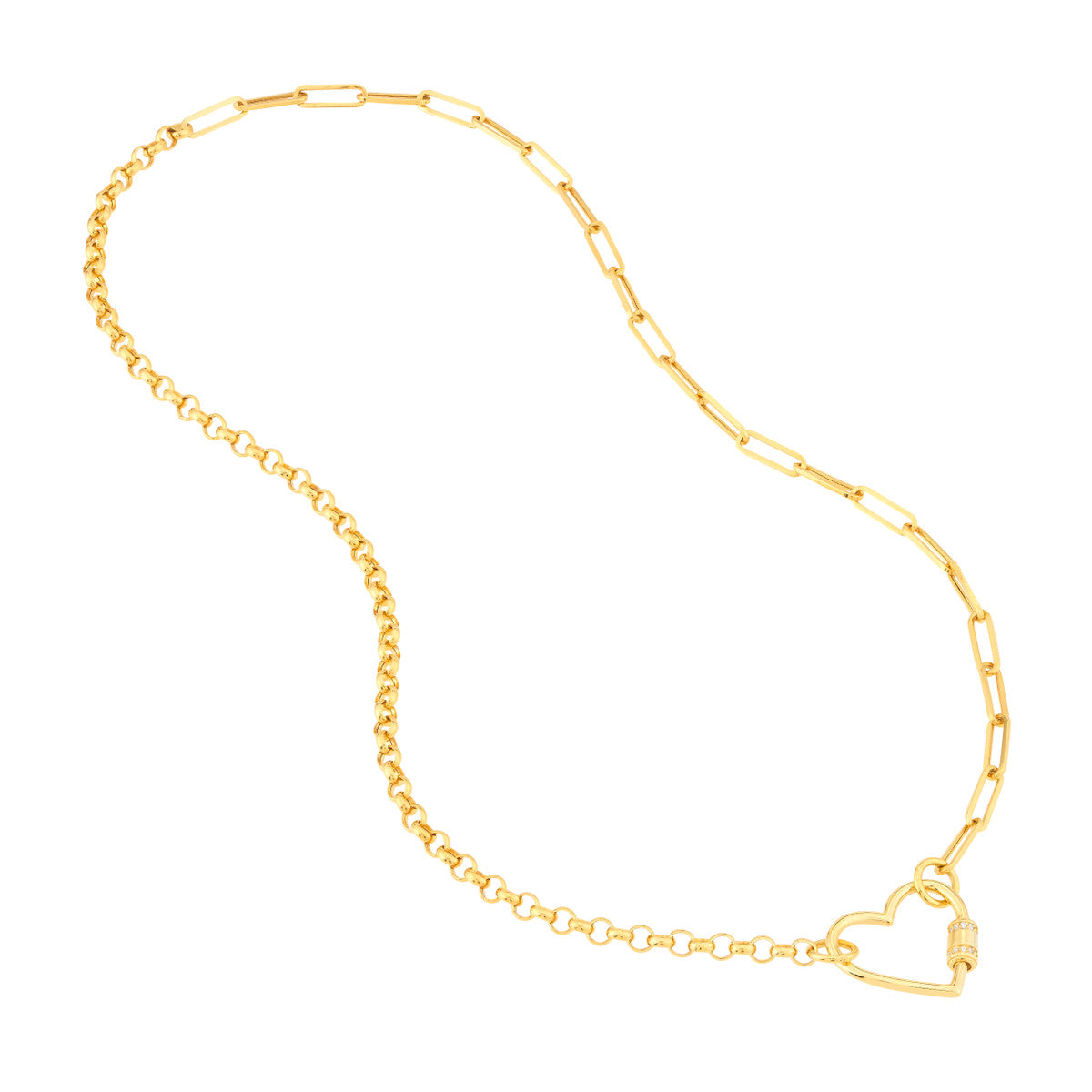 CHARMED Paper Clip + Rolo Split Chain