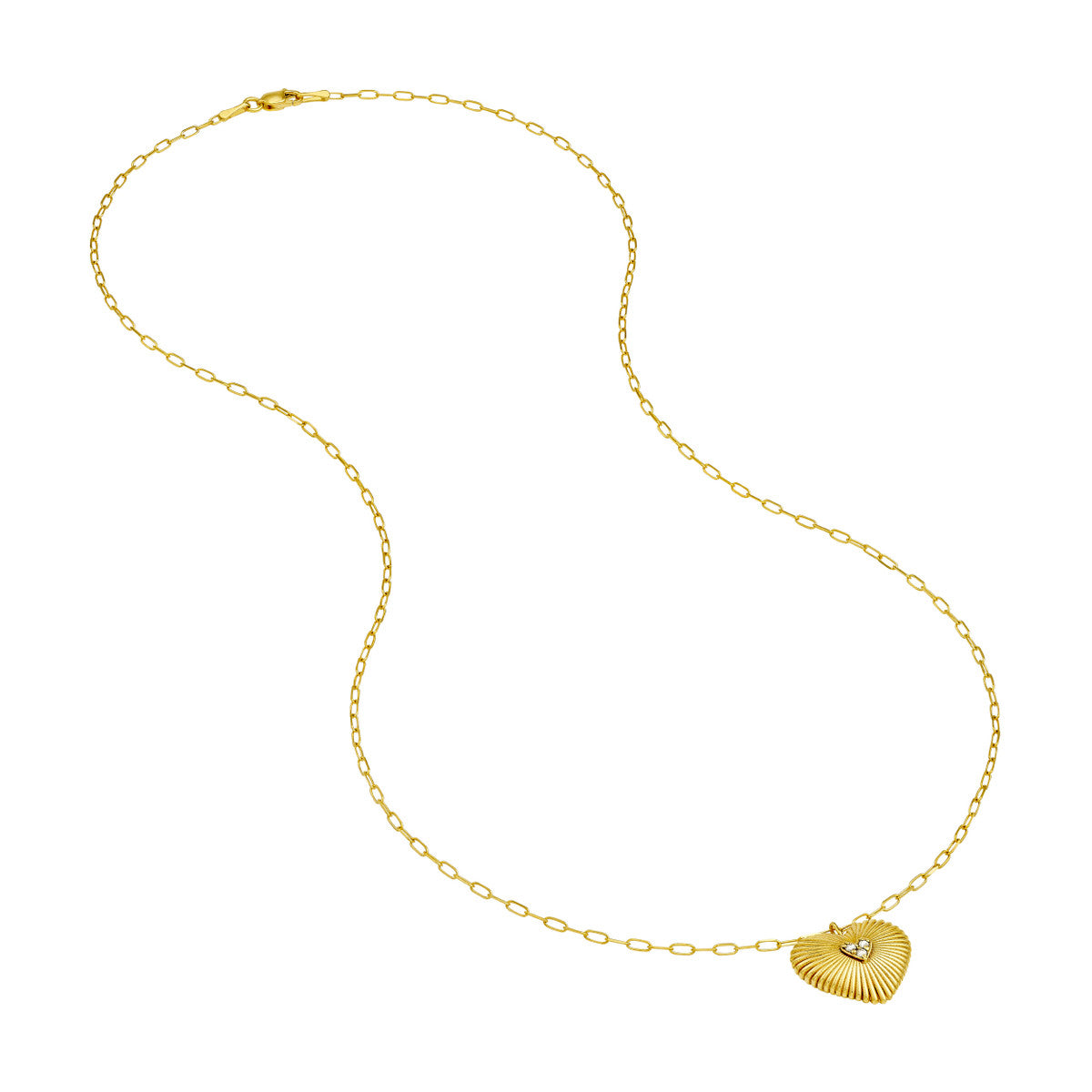 RADIANT Diamond Heart Pendant Necklace