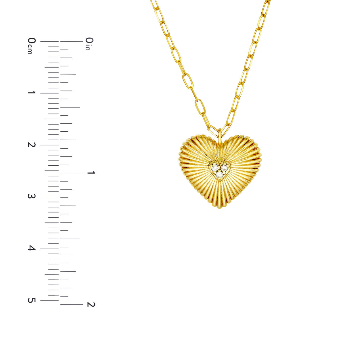 RADIANT Diamond Heart Pendant Necklace