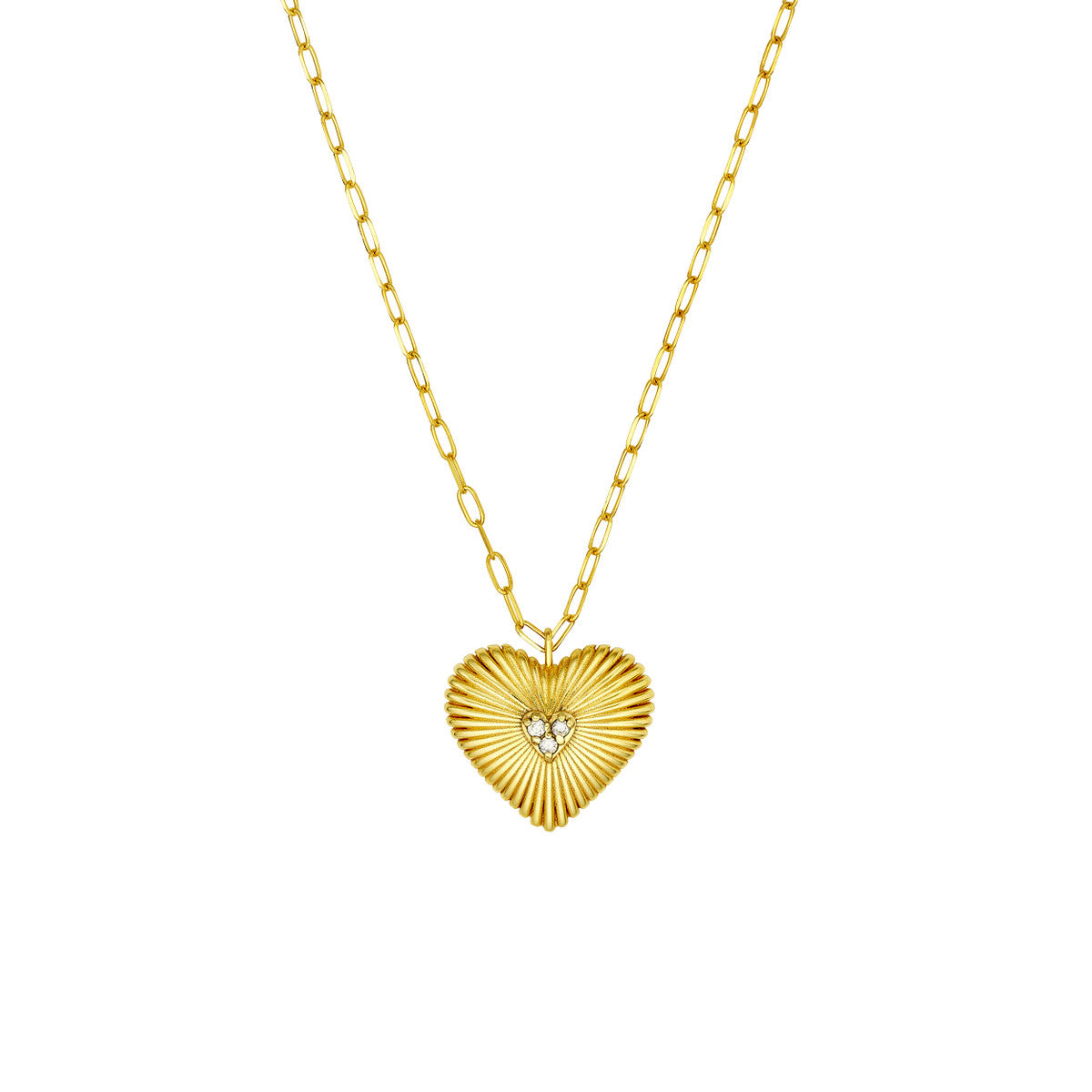RADIANT Diamond Heart Pendant Necklace