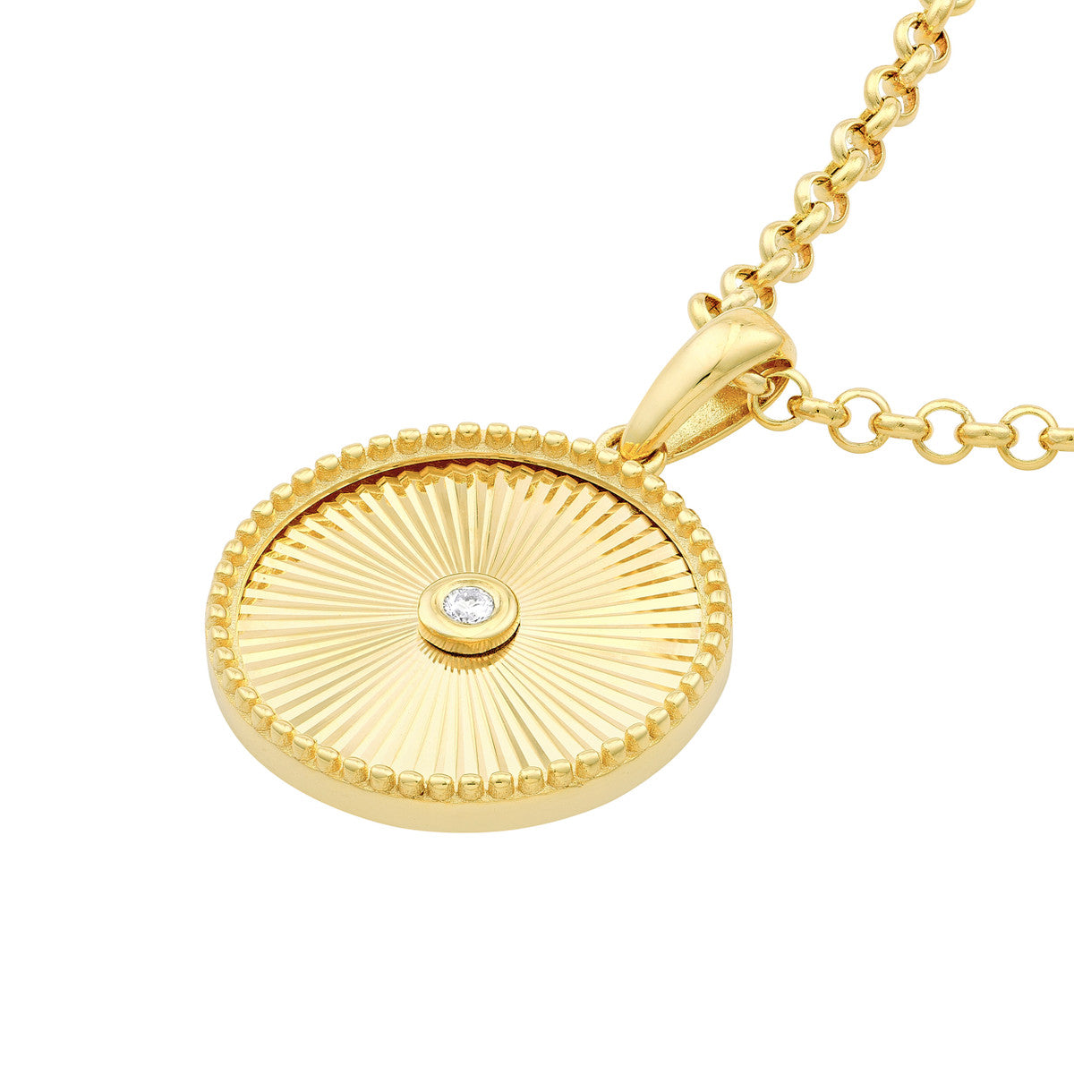 RADIANT Diamond Disc Pendant