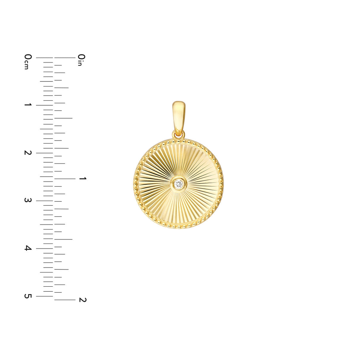 RADIANT Diamond Disc Pendant