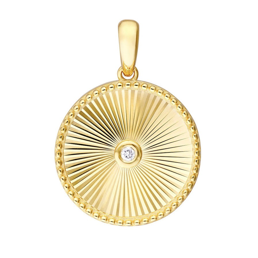RADIANT Diamond Disc Pendant