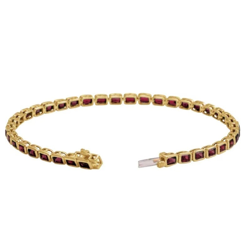 BLACK CHERRY Garnet Tennis Bracelet