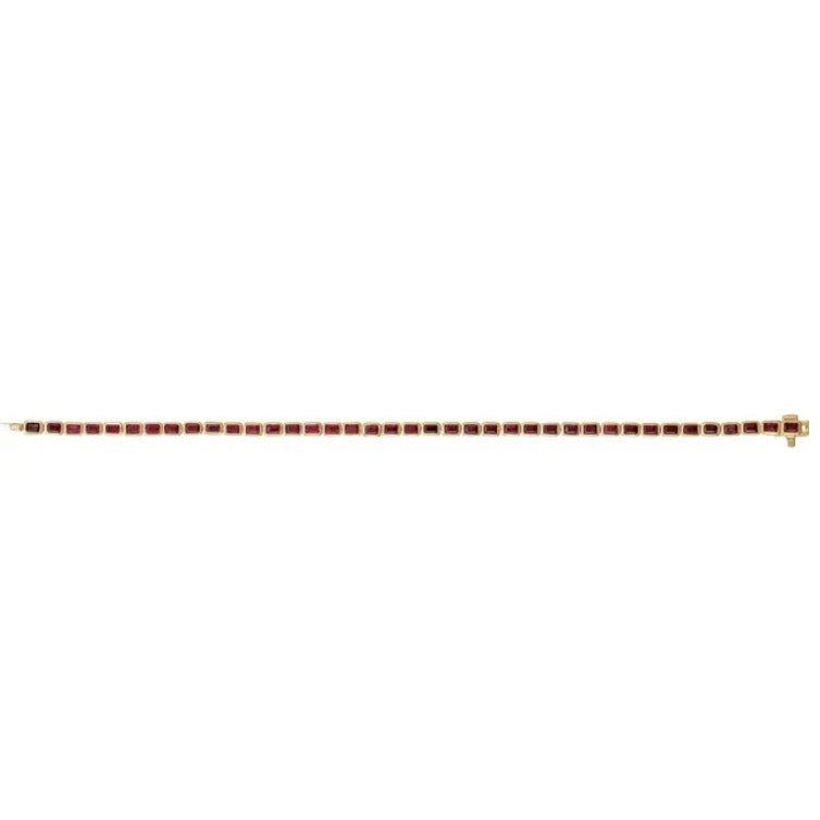BLACK CHERRY Garnet Tennis Bracelet
