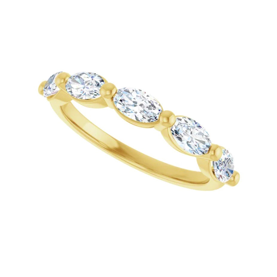 CLASSIC Floating Oval Diamond Band