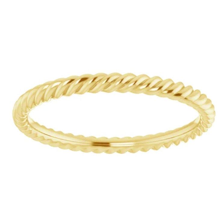 INTERTWINED Slim Rope Eternity Band
