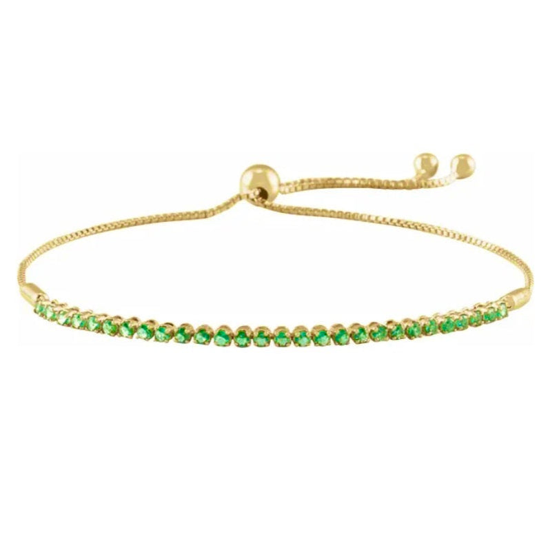 LOVE STACK Emerald Bolo Bracelet
