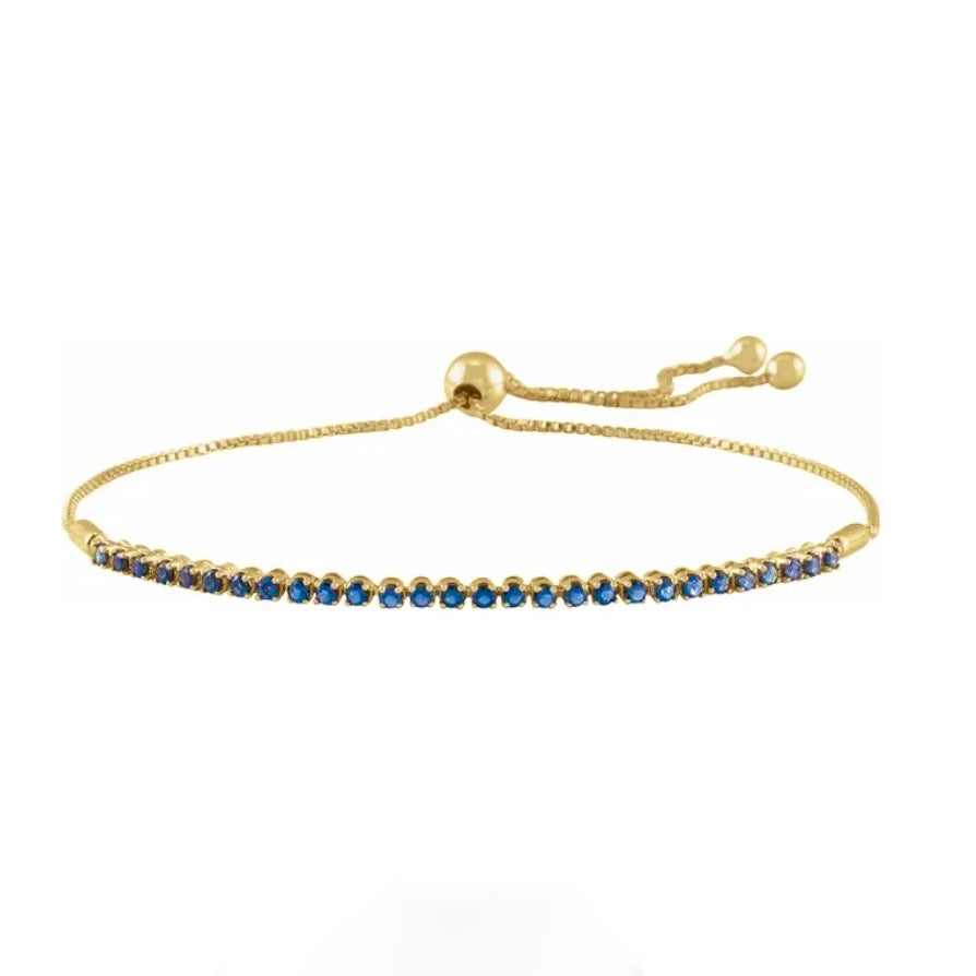 LOVE STACK Sapphire Bolo Bracelet