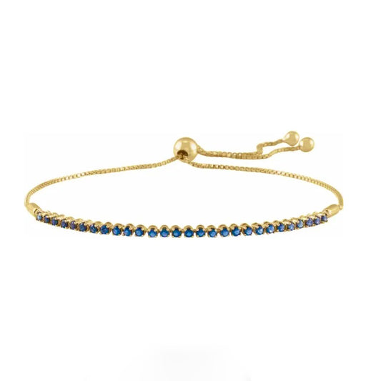 LOVE STACK Sapphire Bolo Bracelet