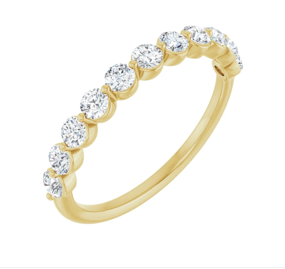 CLASSIC Floating Diamond Band - Slim