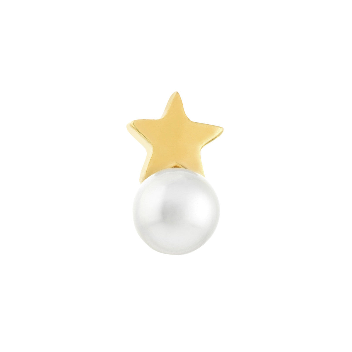 FLOWER GIRL Star + Pearl Stud Earrings