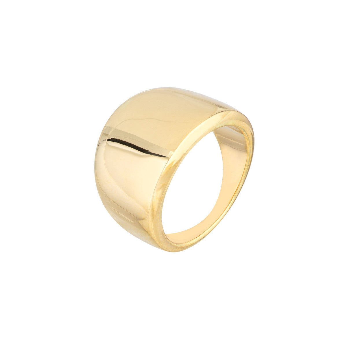 BUBBLES Wide Signet Ring