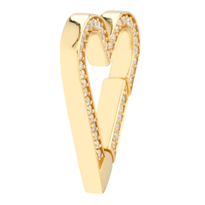 HEART Diamond Open Push Chain Lock