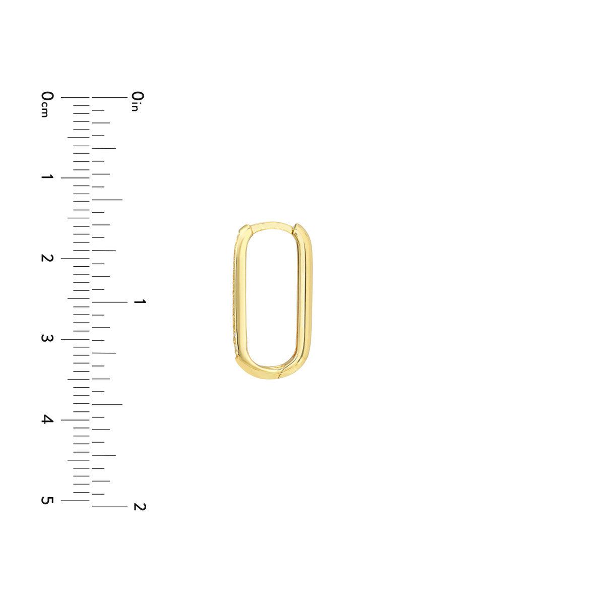 CHANNEL Diamond Hoops - Long
