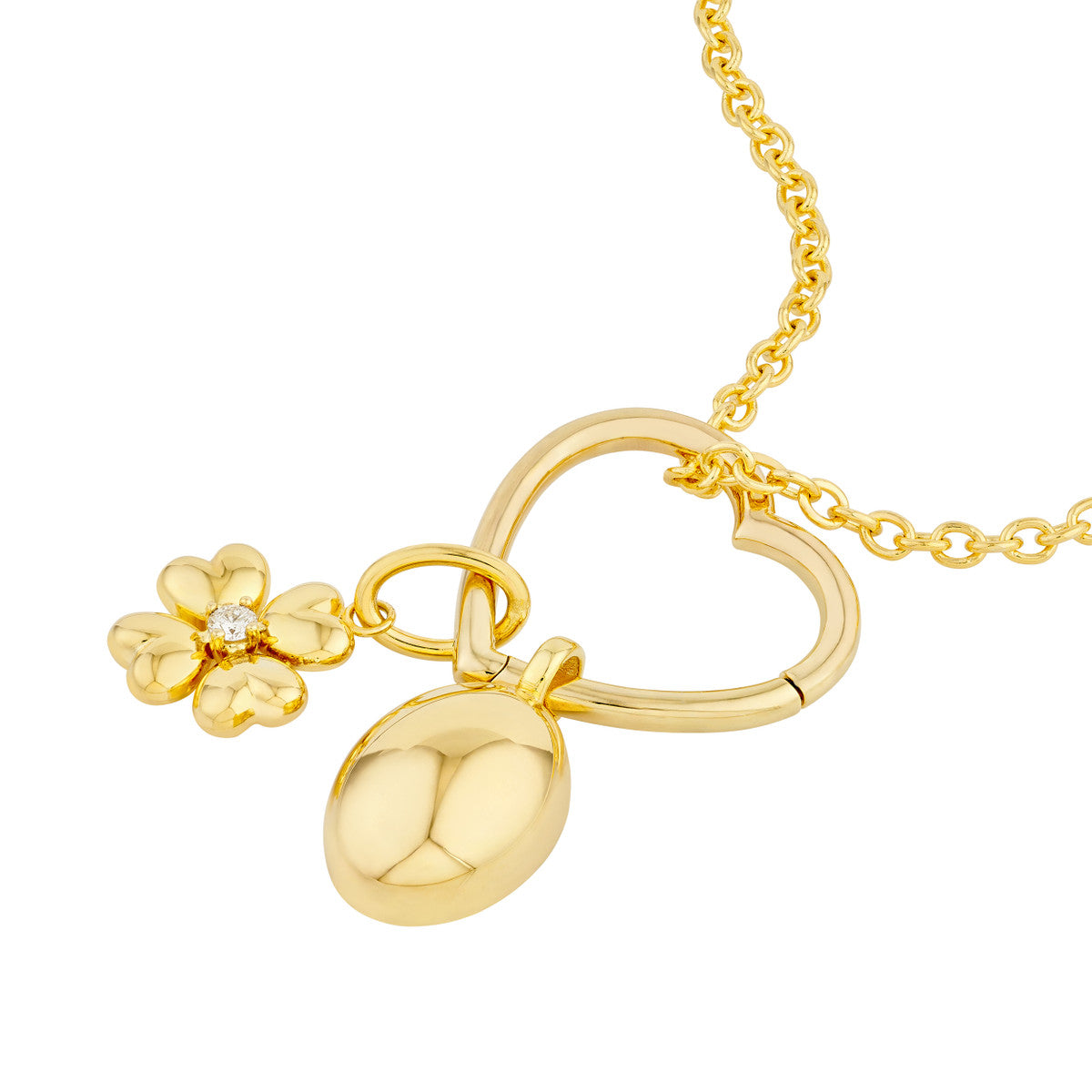 HEART Large Snap Chain Lock