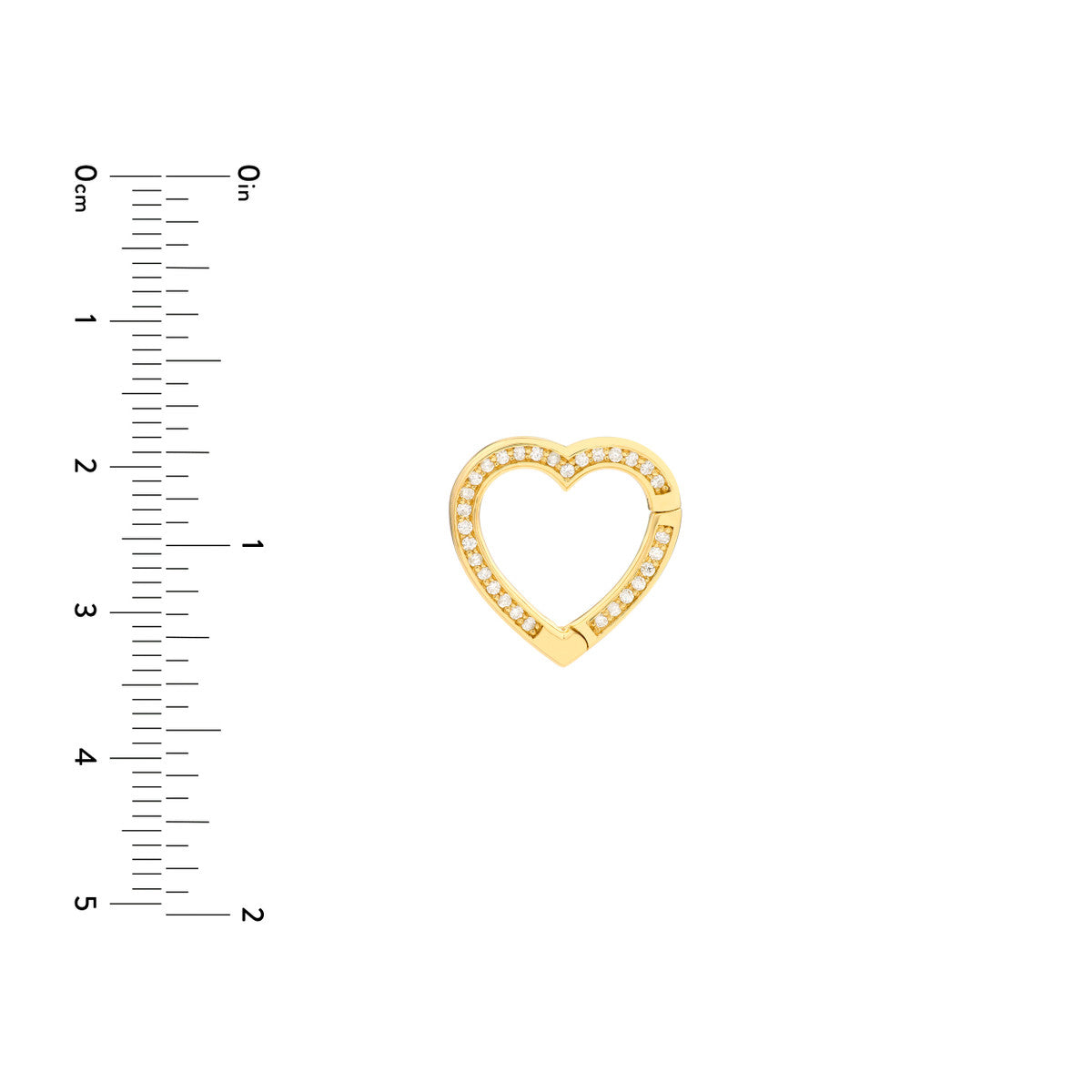 HEART Diamond Snap Chain Lock
