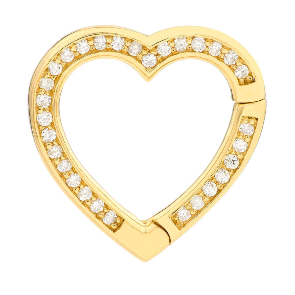 HEART Diamond Snap Chain Lock