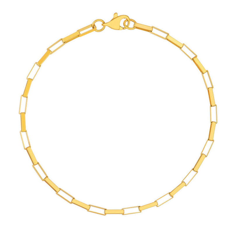 REBA Long Link Box Chain Bracelet