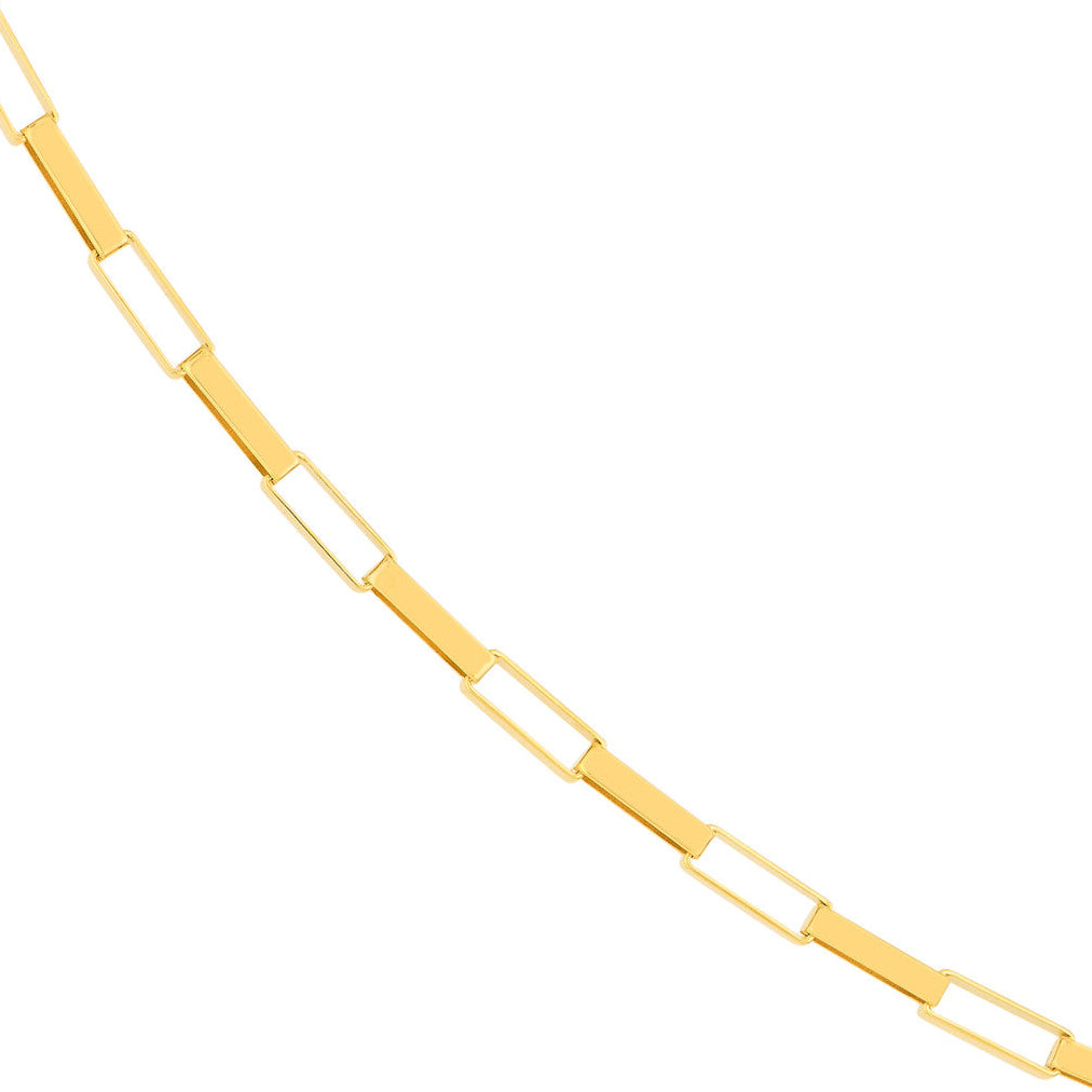 REBA Long Link Box Chain Necklace