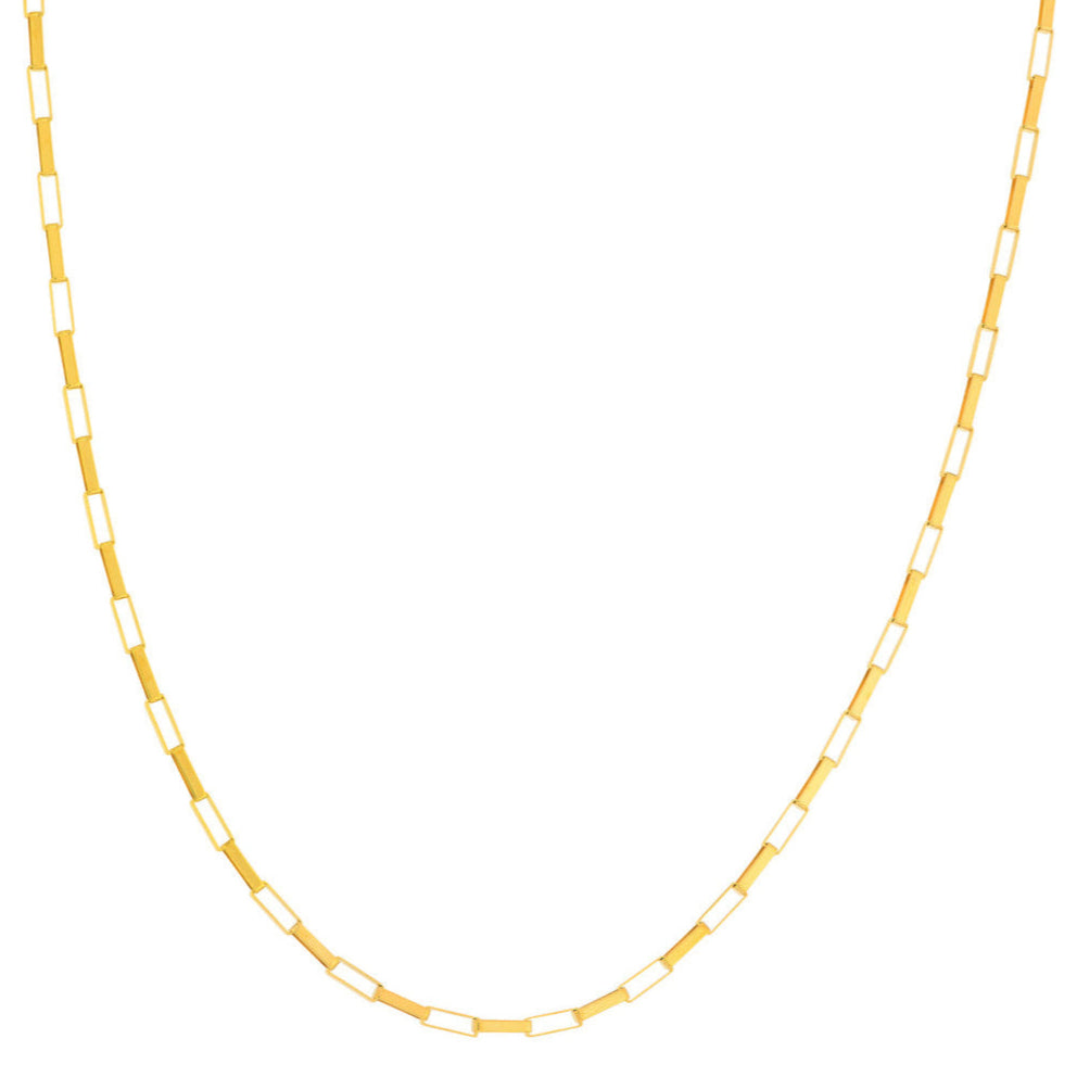 REBA Long Link Box Chain Necklace