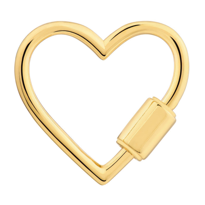 HEART Twist Barrel Lock Chain Clasp