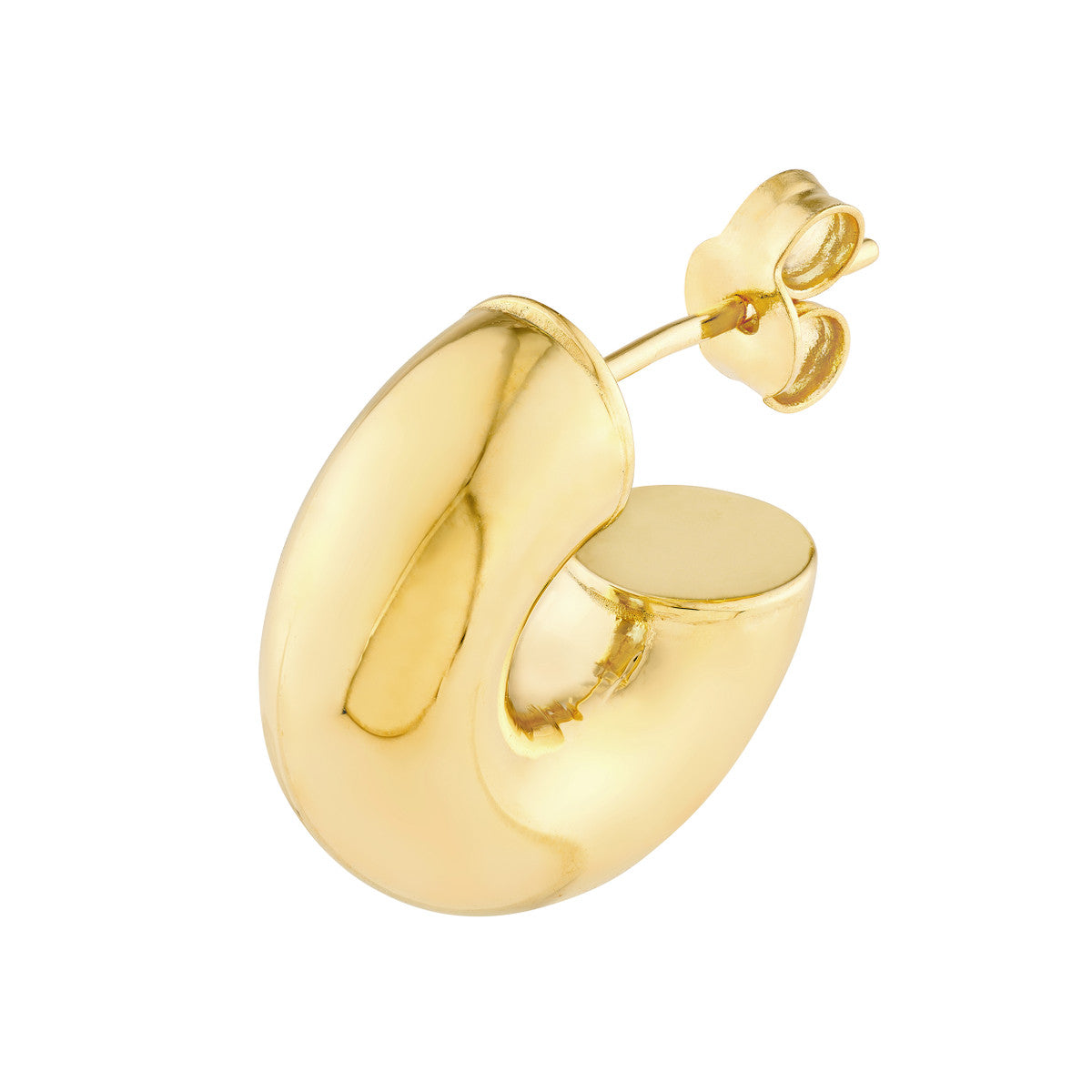 BUBBLES Open Hoop Earrings - 4mm