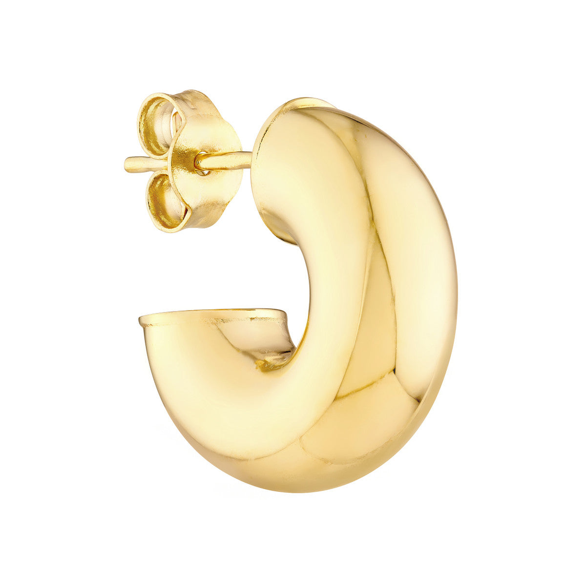 BUBBLES Open Hoop Earrings - 4mm