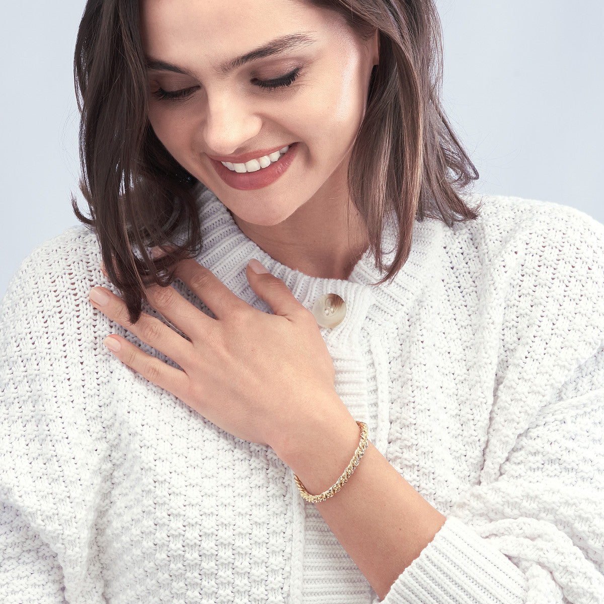 CLASSIC Cable Slim Twist Chain Bracelet