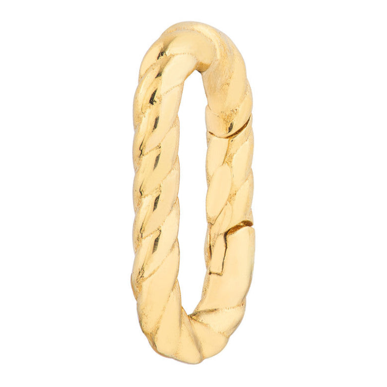 Oval Twist Link Snap Lock