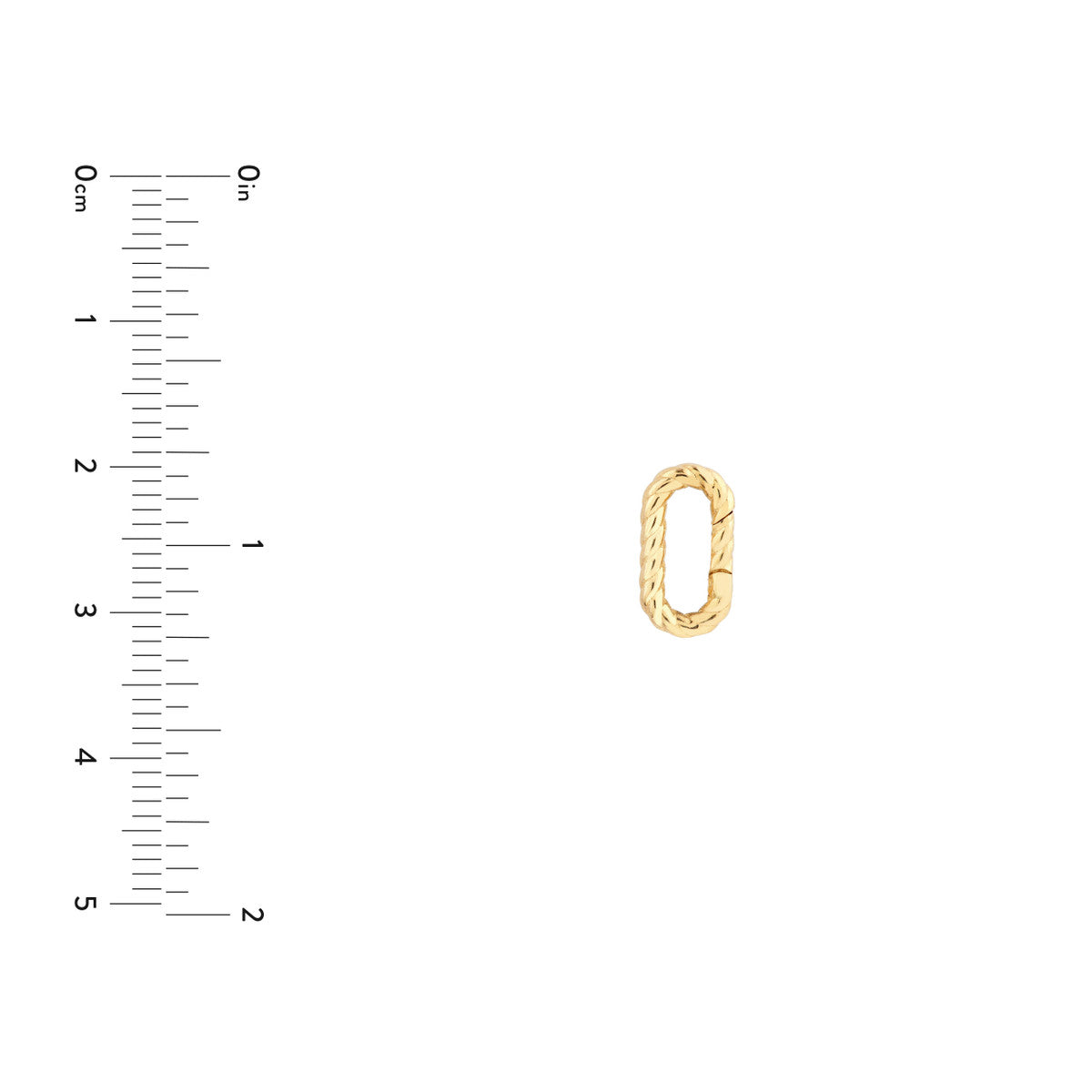 Oval Twist Link Snap Lock