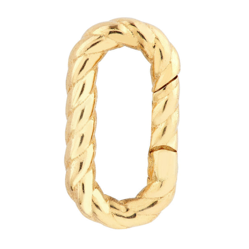 Oval Twist Link Snap Lock