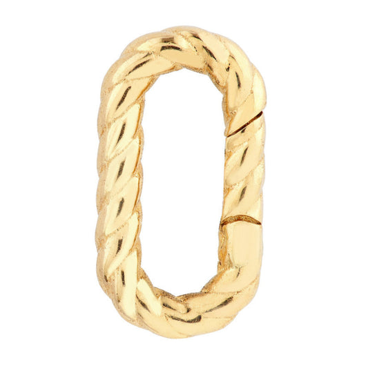 Oval Twist Link Snap Lock