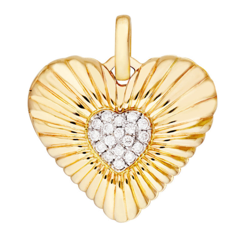 RADIANT Heart Pave Diamond Locket