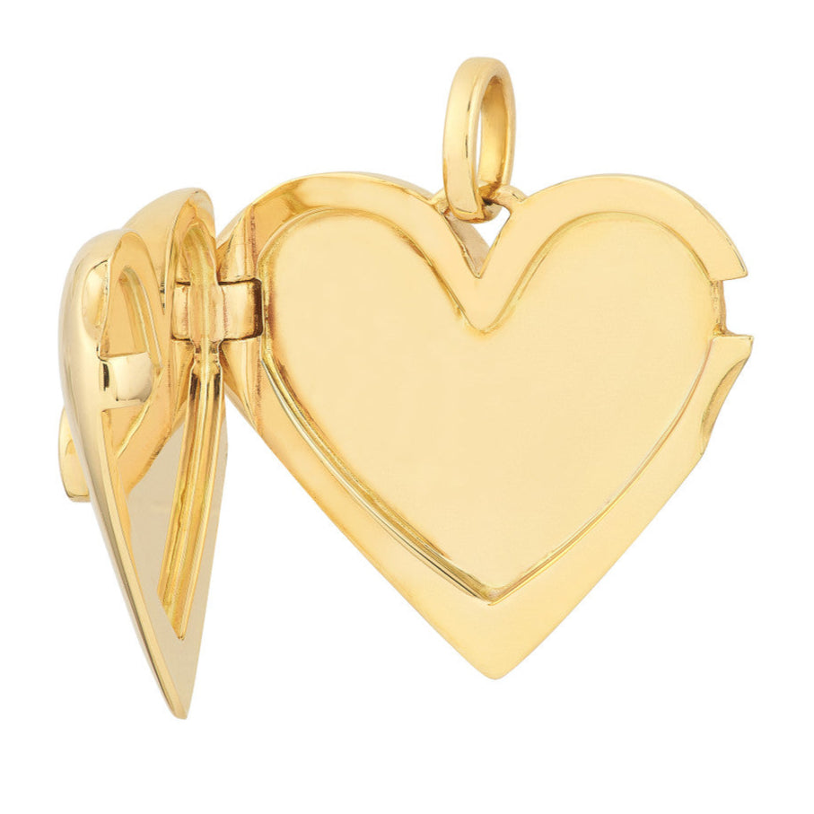 HEART Diamond Puff Locket