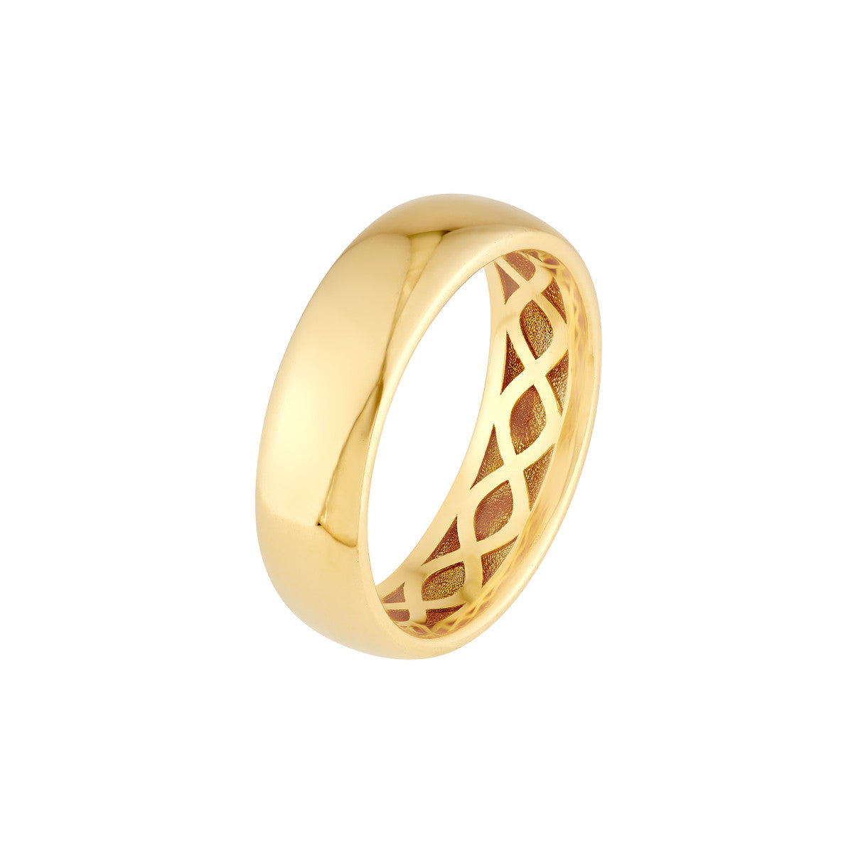 DEDICATED Wide Gold Band